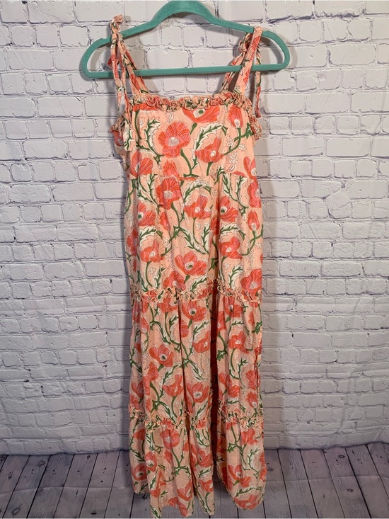 Madison Mathews Dresses & Skirts - Madison Mathews Womens Maxi Tank Dress Pink Floral Size M Preppy Vacation Cruise